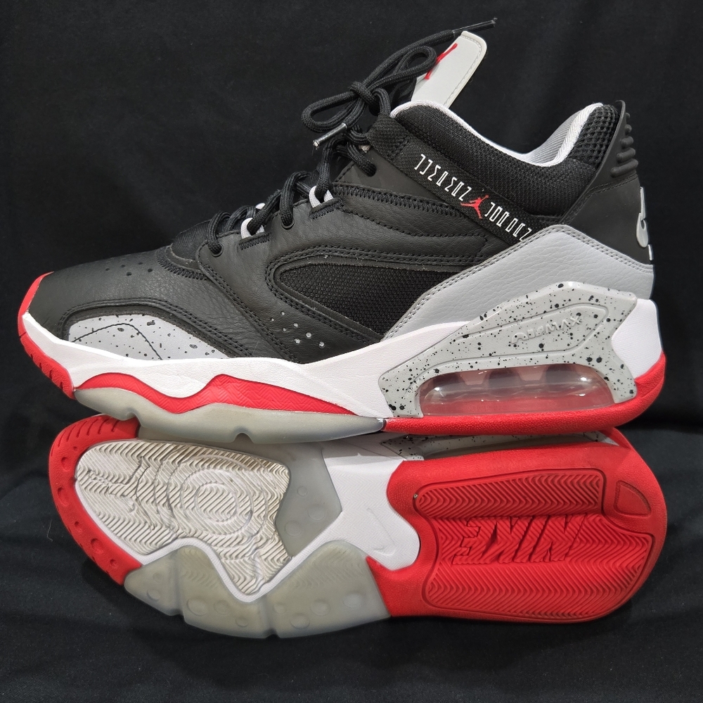 Nike Air Jordan Point Lane Black and Red Air Max Sneakers